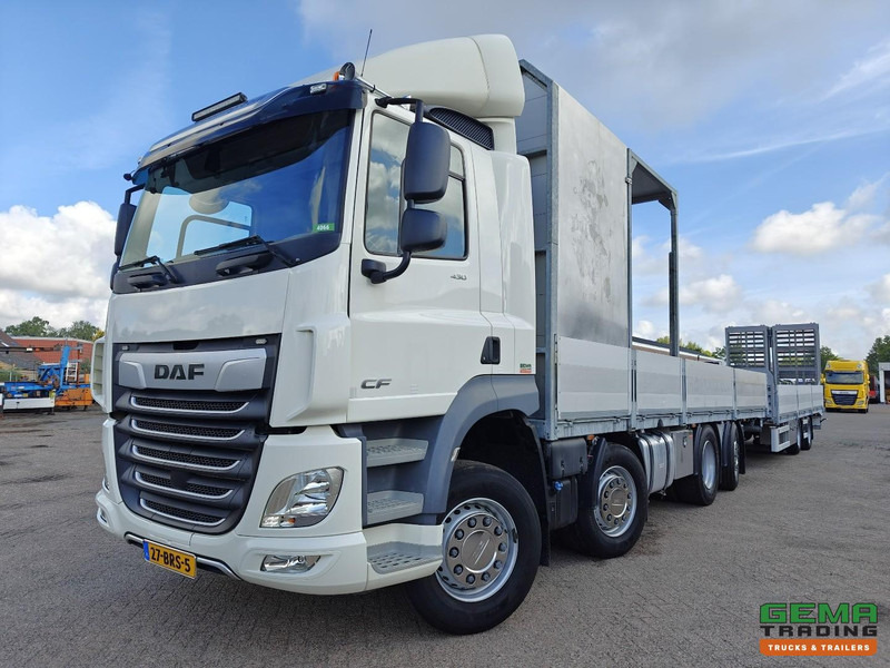 DAF CF 430 FAX 8x2/6 Dagcabine Euro6D - Machine Transporter + 2assige Aanhanger - Hydraulische Rampen - Afneembare 10.000L WaterTank - 20.000km! Origineel - Autószállító teherautó: 1 kép. DAF CF 430 FAX 8x2/6 Dagcabine Euro6D - Machine Transporter + 2assige Aanhanger - Hydraulische Rampen - Afneembare 10.000L WaterTank - 20.000km! Origineel - Autószállító teherautó: 1 kép.
