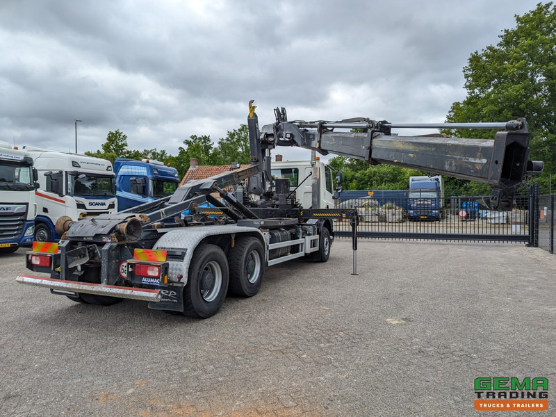 DAF CF85.410 6x4 Dagcab Euro5 EEV - Hiab Haakarm + Hiab 166E-2 DUO - Vangmuil - Horgos rakodó teherautó, Darus autó: 4 kép. DAF CF85.410 6x4 Dagcab Euro5 EEV - Hiab Haakarm + Hiab 166E-2 DUO - Vangmuil - Horgos rakodó teherautó, Darus autó: 4 kép.