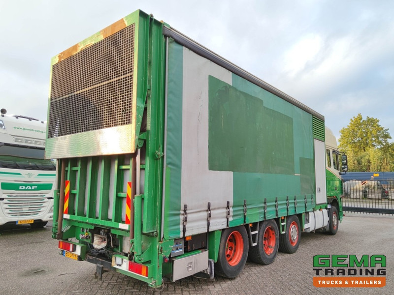DAF FAK XF95.430 8x2 Super SuperSpaceCab Euro3 - CurtainSider 7.31m + Ramp 16T - MachineTransporter - 6 Persons (V558) - Autószállító teherautó: 4 kép. DAF FAK XF95.430 8x2 Super SuperSpaceCab Euro3 - CurtainSider 7.31m + Ramp 16T - MachineTransporter - 6 Persons (V558) - Autószállító teherautó: 4 kép.
