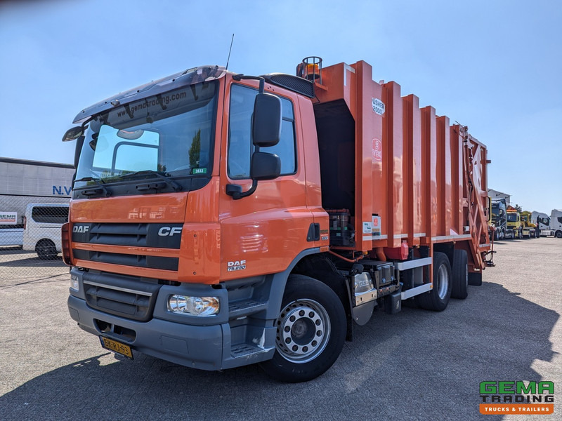 DAF FAN CF75.250 6x2/4 Dagcabine Euro5 - MOL/VDK Pusher 2000 OB + Terberg TCA-DELW-2 - 08/2025APK - Szemetesautó: 1 kép. DAF FAN CF75.250 6x2/4 Dagcabine Euro5 - MOL/VDK Pusher 2000 OB + Terberg TCA-DELW-2 - 08/2025APK - Szemetesautó: 1 kép.