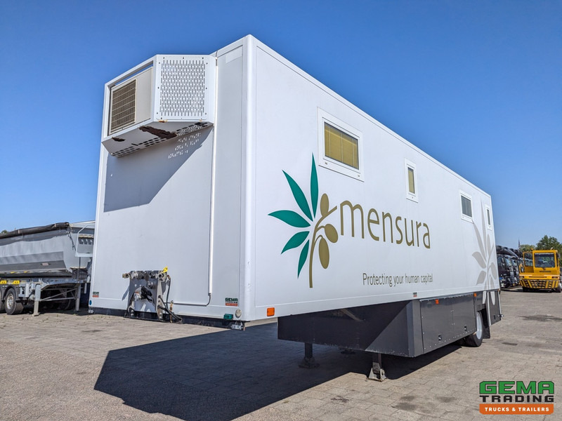 Latre OPF/1SA/19/00 1-Assige KantoorTrailer / MobileHome - Airco's - Toilet - Generator - Standkachel - 11/2025APK - Félpótkocsi: 2 kép. Latre OPF/1SA/19/00 1-Assige KantoorTrailer / MobileHome - Airco's - Toilet - Generator - Standkachel - 11/2025APK - Félpótkocsi: 2 kép.