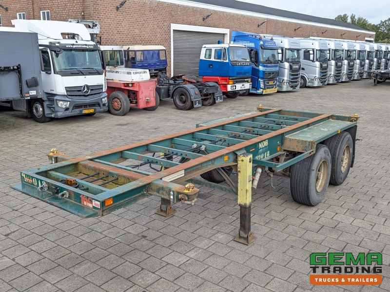 Flandria OP 20V 2A 2-Assen ROR - DrumBrakes - Steel Suspension - 20FT (O1980) - Félpótkocsi cserefelépítményes: 3 kép. Flandria OP 20V 2A 2-Assen ROR - DrumBrakes - Steel Suspension - 20FT (O1980) - Félpótkocsi cserefelépítményes: 3 kép.