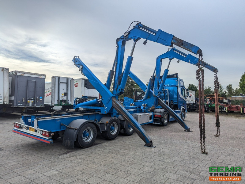 HAMMAR 151 HL 3-Assen - SideLoader36T - ContainerStacking - Gooseneck - Extended Boom - Afstandbediening - Félpótkocsi cserefelépítményes: 1 kép. HAMMAR 151 HL 3-Assen - SideLoader36T - ContainerStacking - Gooseneck - Extended Boom - Afstandbediening - Félpótkocsi cserefelépítményes: 1 kép.