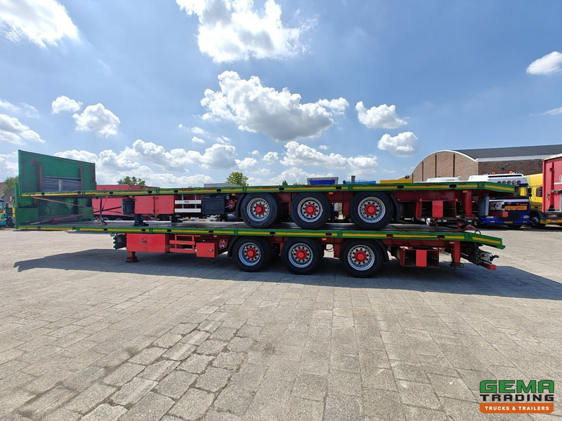 Platós félpótkocsi HRD NTS 3-Assen SAF - MEGA - Heavy Duty - Rongpotten/Rongen - Schuine Achterkant met Rijgoot - Zware kantbalk: 14 kép.