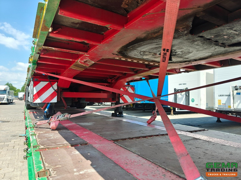 Platós félpótkocsi HRD NTS 3-Assen SAF - MEGA - Heavy Duty - Rongpotten/Rongen - Schuine Achterkant met Rijgoot - Zware kantbalk: 7 kép.