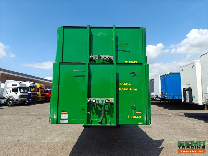 Platós félpótkocsi HRD NTS 3-Assen SAF - MEGA - Heavy Duty - Rongpotten/Rongen - Schuine Achterkant met Rijgoot - Zware kantbalk: 6 kép.