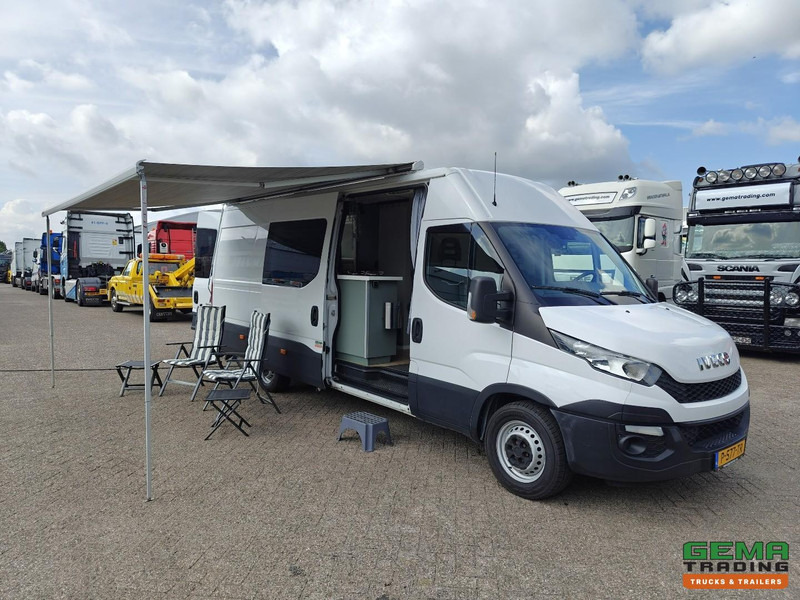 Iveco Daily 5-130 2 Persoons Camper - Airco/Boiler/Toilet - 134.000km - Fiamma Luifel - Fietsendrager - 05/2026 APK - Kempingautó: 1 kép. Iveco Daily 5-130 2 Persoons Camper - Airco/Boiler/Toilet - 134.000km - Fiamma Luifel - Fietsendrager - 05/2026 APK - Kempingautó: 1 kép.