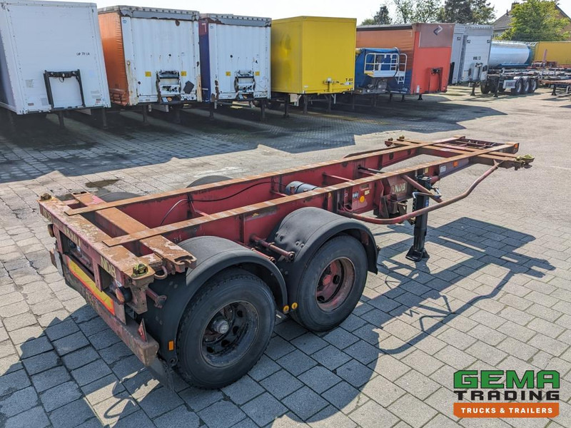 Krone SZC 20FT 2-Assen ROR - STEEL Suspension - DOUBLE tires - DrumBrakes (O1869) - Félpótkocsi cserefelépítményes: 4 kép. Krone SZC 20FT 2-Assen ROR - STEEL Suspension - DOUBLE tires - DrumBrakes (O1869) - Félpótkocsi cserefelépítményes: 4 kép.
