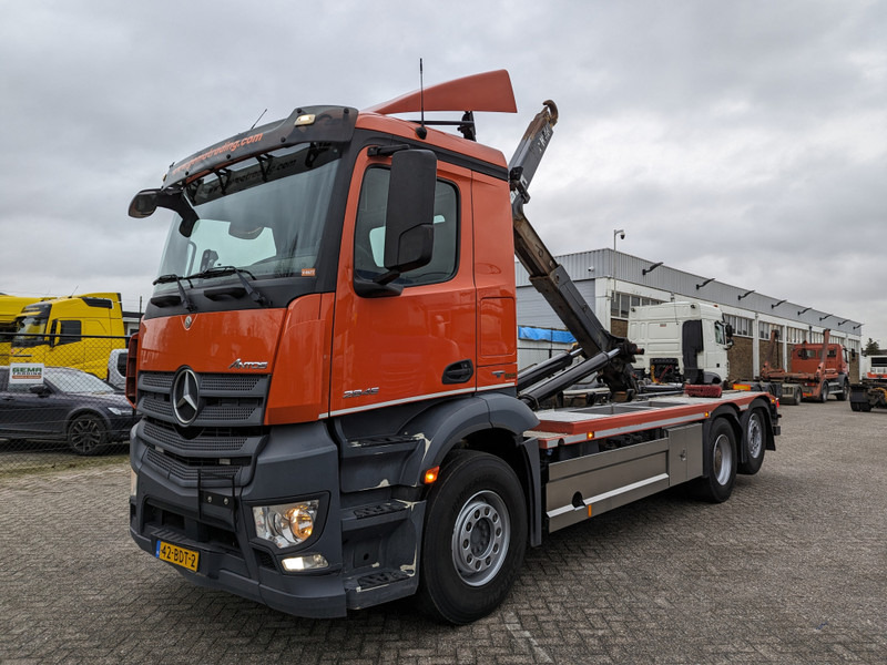 Horgos rakodó teherautó Mercedes-Benz Antos 2845 6x2 Daycab Euro6 - Haakarm 21T - Lift-As - Vangmuil (V677): 1 kép.