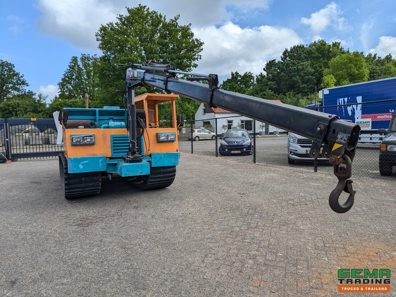 Morooka MST-1100 Rupsdumper / Werktuigdrager - Platte kiepbak + Hiab 026 T3 Kraan - Komatsu 6Cil - Dömper: 4 kép. Morooka MST-1100 Rupsdumper / Werktuigdrager - Platte kiepbak + Hiab 026 T3 Kraan - Komatsu 6Cil - Dömper: 4 kép.