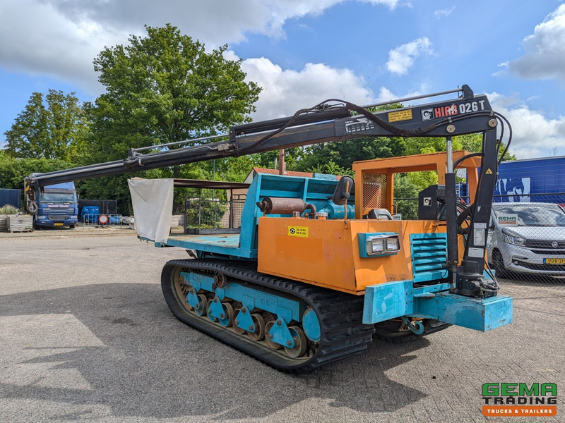 Morooka MST-1100 Rupsdumper / Werktuigdrager - Platte kiepbak + Hiab 026 T3 Kraan - Komatsu 6Cil - Dömper: 5 kép. Morooka MST-1100 Rupsdumper / Werktuigdrager - Platte kiepbak + Hiab 026 T3 Kraan - Komatsu 6Cil - Dömper: 5 kép.
