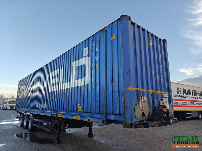 Pacton T3-007 3-Assen BPW - Containerchassis + 45FT HiCube Container - Reservewieldrager - Félpótkocsi cserefelépítményes: 5 kép. Pacton T3-007 3-Assen BPW - Containerchassis + 45FT HiCube Container - Reservewieldrager - Félpótkocsi cserefelépítményes: 5 kép.
