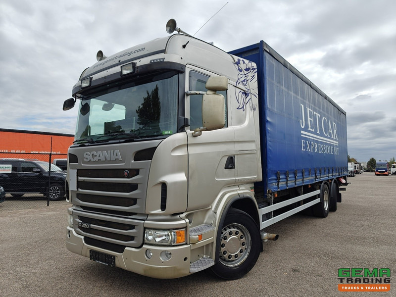 Scania G320 6x2/4 Highline Euro5 - Schuifzeilenbak 8.6m + Laadklep 2000KG - Omvormer 220V - 04/2026 APK - Ponyvás teherautó: 1 kép. Scania G320 6x2/4 Highline Euro5 - Schuifzeilenbak 8.6m + Laadklep 2000KG - Omvormer 220V - 04/2026 APK - Ponyvás teherautó: 1 kép.
