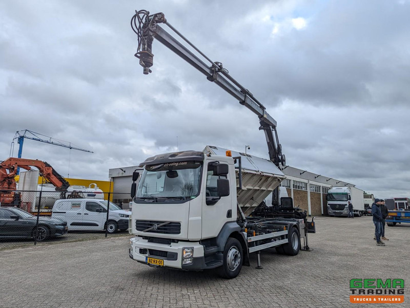 Volvo FL240 4x2 Dagcab Euro5 - 2 Zijdige Kipper + Kraan Hiab 088ES-3 HIDUO - RadioGrafisch - 39.900KM! - 11/2025APK - Billenőplatós teherautó, Darus autó: 1 kép. Volvo FL240 4x2 Dagcab Euro5 - 2 Zijdige Kipper + Kraan Hiab 088ES-3 HIDUO - RadioGrafisch - 39.900KM! - 11/2025APK - Billenőplatós teherautó, Darus autó: 1 kép.
