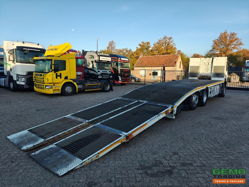 Volvo FM 300 6x2/4 Dagcab Euro4 - Oprijwagen/Machine Transporter 8.38m + Lier 6.6T - Dubbele Rampen - RoosterVloer - Autószállító teherautó: 2 kép. Volvo FM 300 6x2/4 Dagcab Euro4 - Oprijwagen/Machine Transporter 8.38m + Lier 6.6T - Dubbele Rampen - RoosterVloer - Autószállító teherautó: 2 kép.