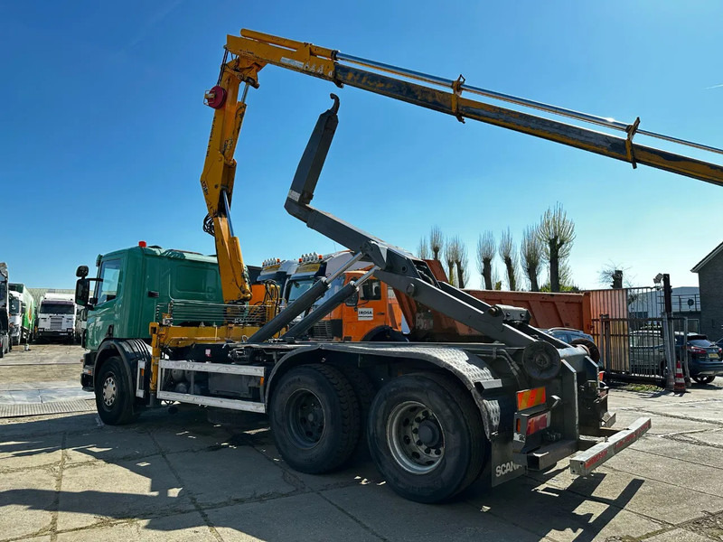 Scania P114-380 6X2 Ampirol + Heila 13000 5T Crane Manual Gear - Cserefelépítményes teherautó: 3 kép. Scania P114-380 6X2 Ampirol + Heila 13000 5T Crane Manual Gear - Cserefelépítményes teherautó: 3 kép.