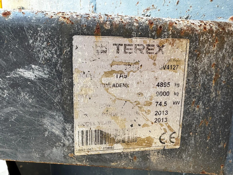 Terex 9 Ton 4X4 Mini Dumper *3711 Hours* - Minidömper: 5 kép. Terex 9 Ton 4X4 Mini Dumper *3711 Hours* - Minidömper: 5 kép.