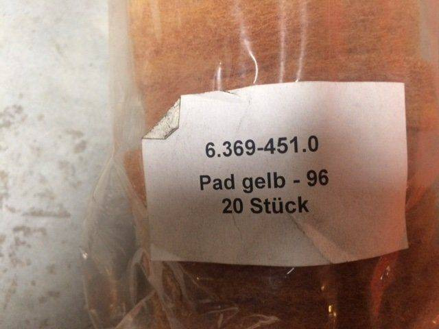 2X Kärcher Pad Yellow-96-20PCS - Ferde seprő - Takarítógép: 2 kép. 2X Kärcher Pad Yellow-96-20PCS - Ferde seprő - Takarítógép: 2 kép.
