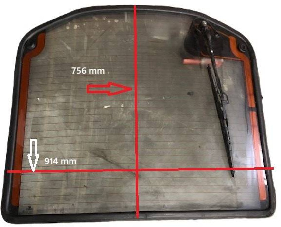 Back window for Linde - Ablak és alkatrészek - Anyagmozgató gép: 1 kép. Back window for Linde - Ablak és alkatrészek - Anyagmozgató gép: 1 kép.