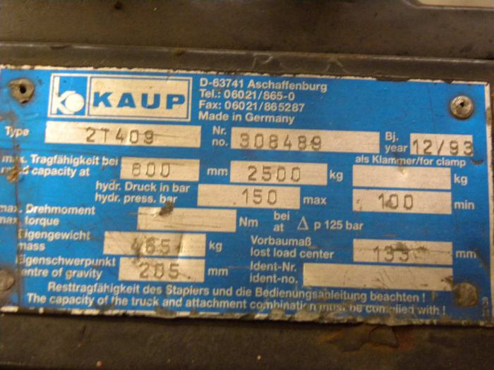 Kaup Double pallet handler - Raklapvilla - Anyagmozgató gép: 3 kép. Kaup Double pallet handler - Raklapvilla - Anyagmozgató gép: 3 kép.