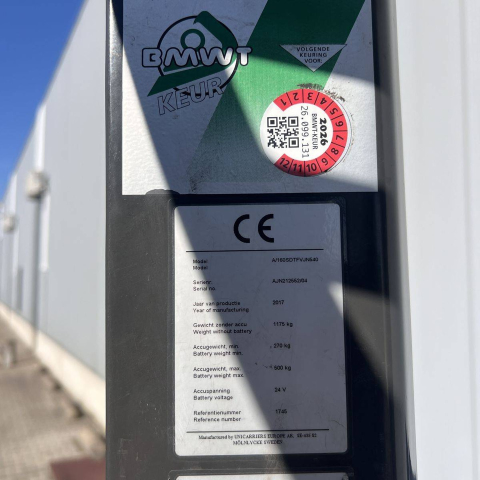 Unicarriers 160SDTFV540 AJN lízing Unicarriers 160SDTFV540 AJN: 10 kép. Unicarriers 160SDTFV540 AJN lízing Unicarriers 160SDTFV540 AJN: 10 kép.