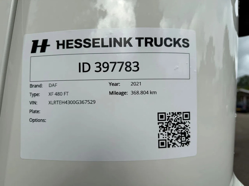 Nyergesvontató DAF XF 480 SSC Super Space 2x tank LED 368.805KM ACC: 18 kép.