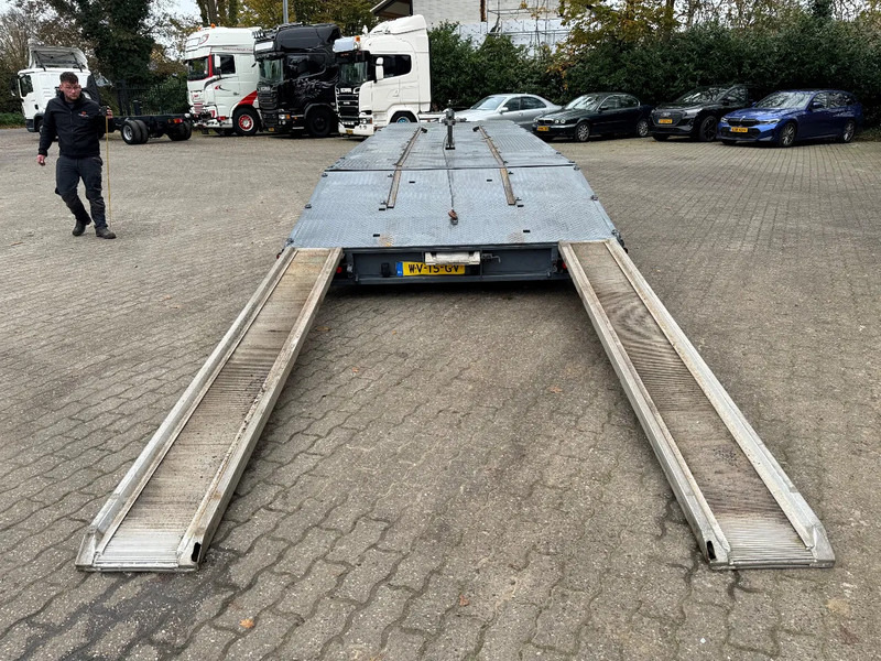 Tijhof 9 meter oprij, lier, NCH/Haak containerbaan, top conditie - Pótkocsi autószállító: 3 kép. Tijhof 9 meter oprij, lier, NCH/Haak containerbaan, top conditie - Pótkocsi autószállító: 3 kép.