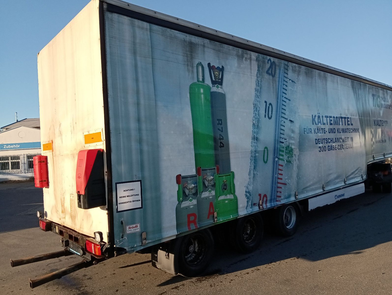 Új Félpótkocsi mélybölcsős Krone SDP 27  12,2m JUMBO BPW 235/75R17,5 Reifen 90%: 6 kép.