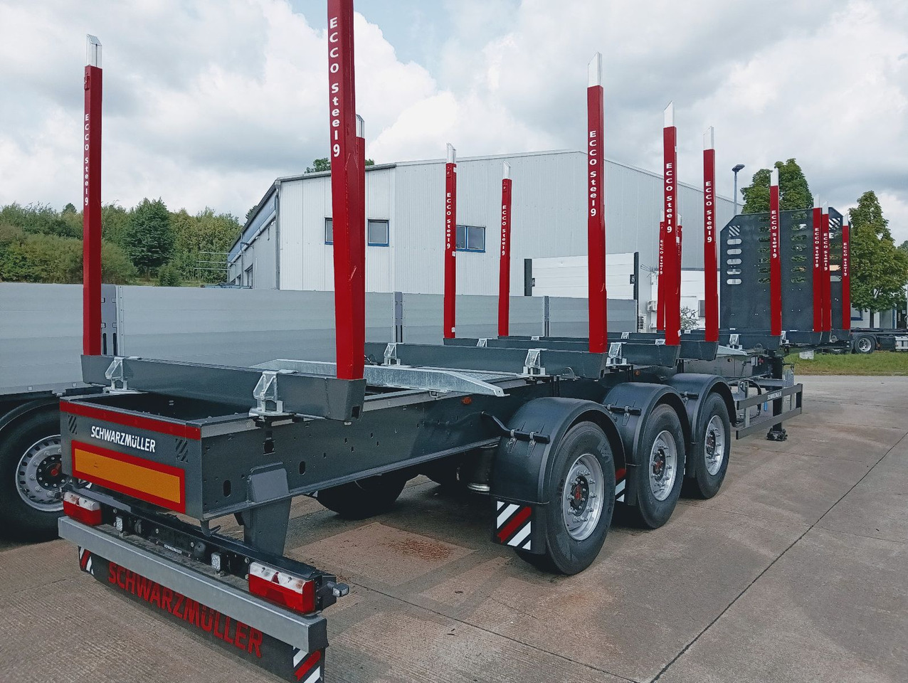 Schwarzmüller 3-A Rungensattel 8xRungSchemel 5800kg NEU sofort Schwarzmüller 3-A Rungensattel 8xRungSchemel 5800kg NEU sofort - Rönkszállító félpótkocsi: 1 kép. Schwarzmüller 3-A Rungensattel 8xRungSchemel 5800kg NEU sofort Schwarzmüller 3-A Rungensattel 8xRungSchemel 5800kg NEU sofort - Rönkszállító félpótkocsi: 1 kép.