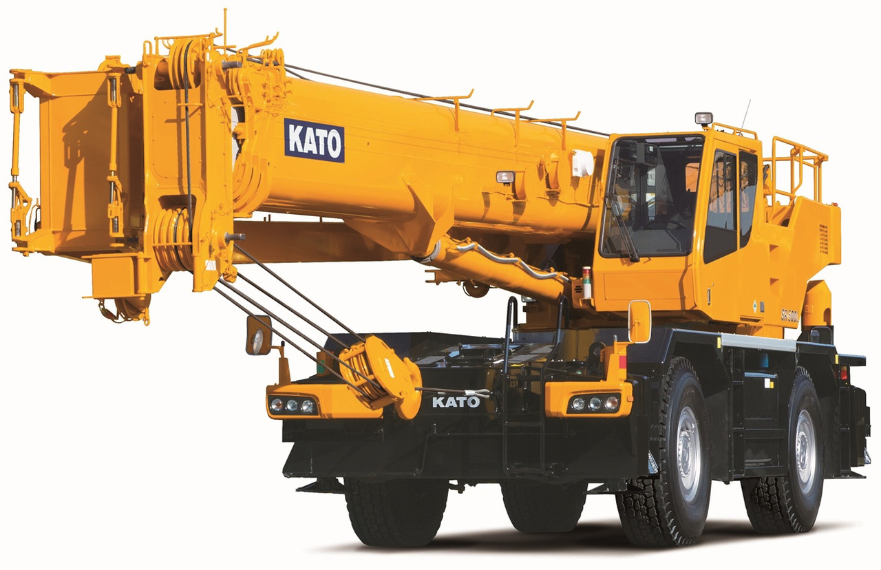 KATO SR-500L - 51 Ton Rough Terrain Crane - Terepjáró mobil daru: 1 kép. KATO SR-500L - 51 Ton Rough Terrain Crane - Terepjáró mobil daru: 1 kép.