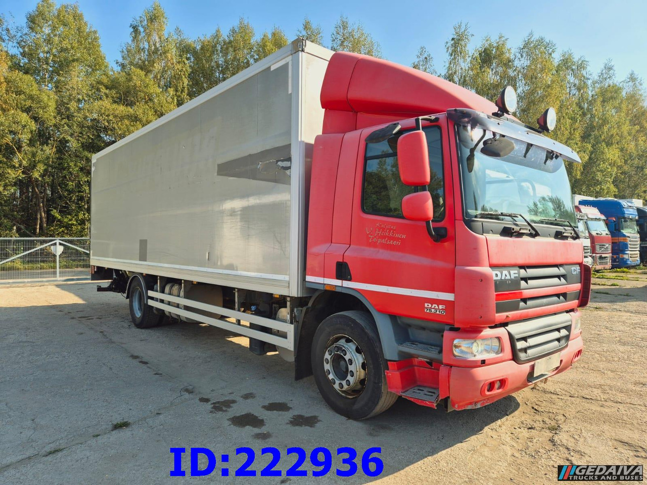 DAF CF 75.310 - Euro5 - Dobozos felépítményű teherautó: 5 kép. DAF CF 75.310 - Euro5 - Dobozos felépítményű teherautó: 5 kép.