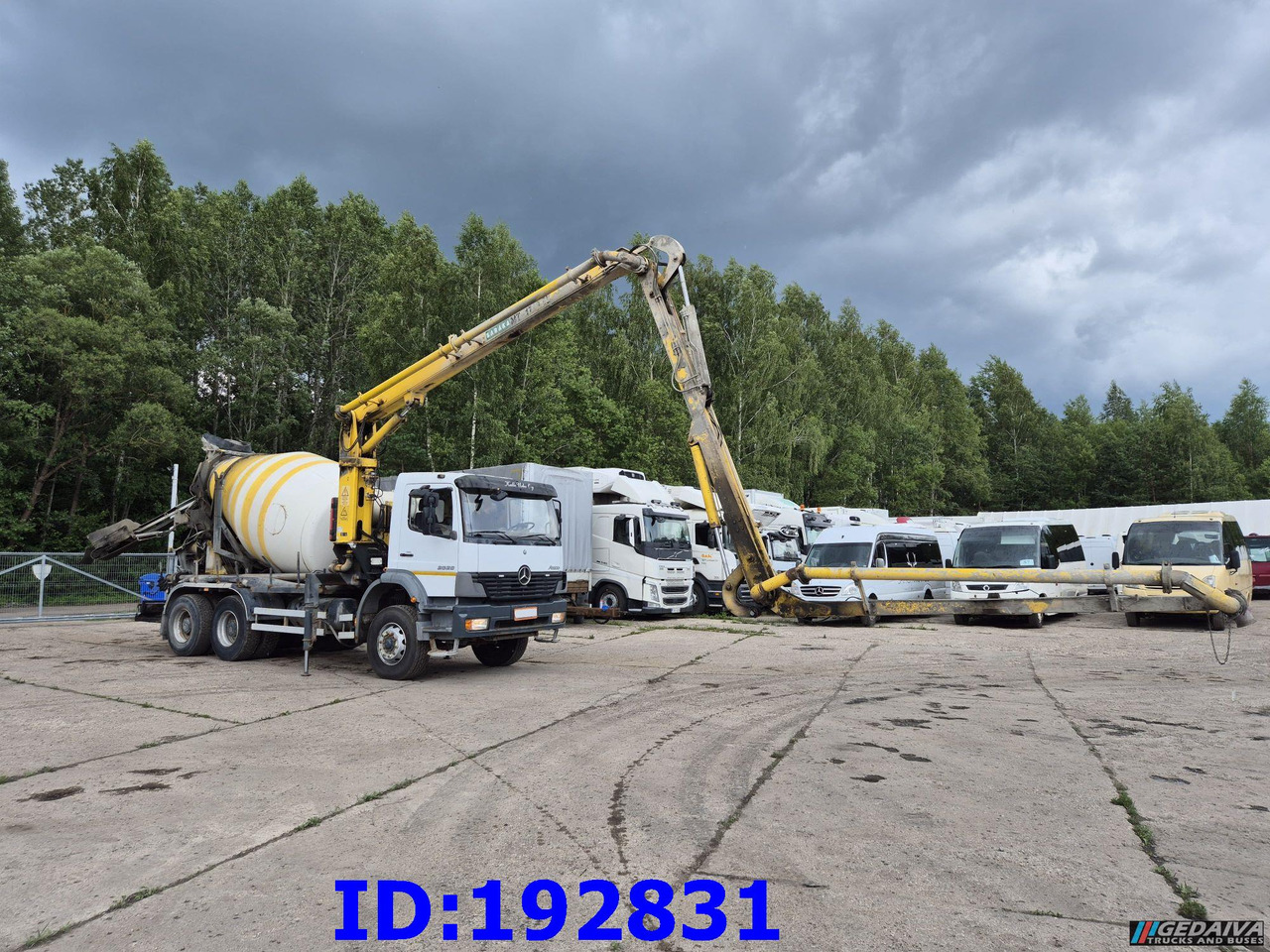 MERCEDES-BENZ Atego 2628 6x4 Schwing 17m 9m3 - Betonpumpa: 3 kép. MERCEDES-BENZ Atego 2628 6x4 Schwing 17m 9m3 - Betonpumpa: 3 kép.