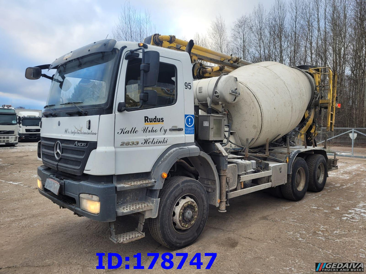 MERCEDES-BENZ Axor 2633 6x4 Schwing 750 - Betonpumpa: 4 kép. MERCEDES-BENZ Axor 2633 6x4 Schwing 750 - Betonpumpa: 4 kép.