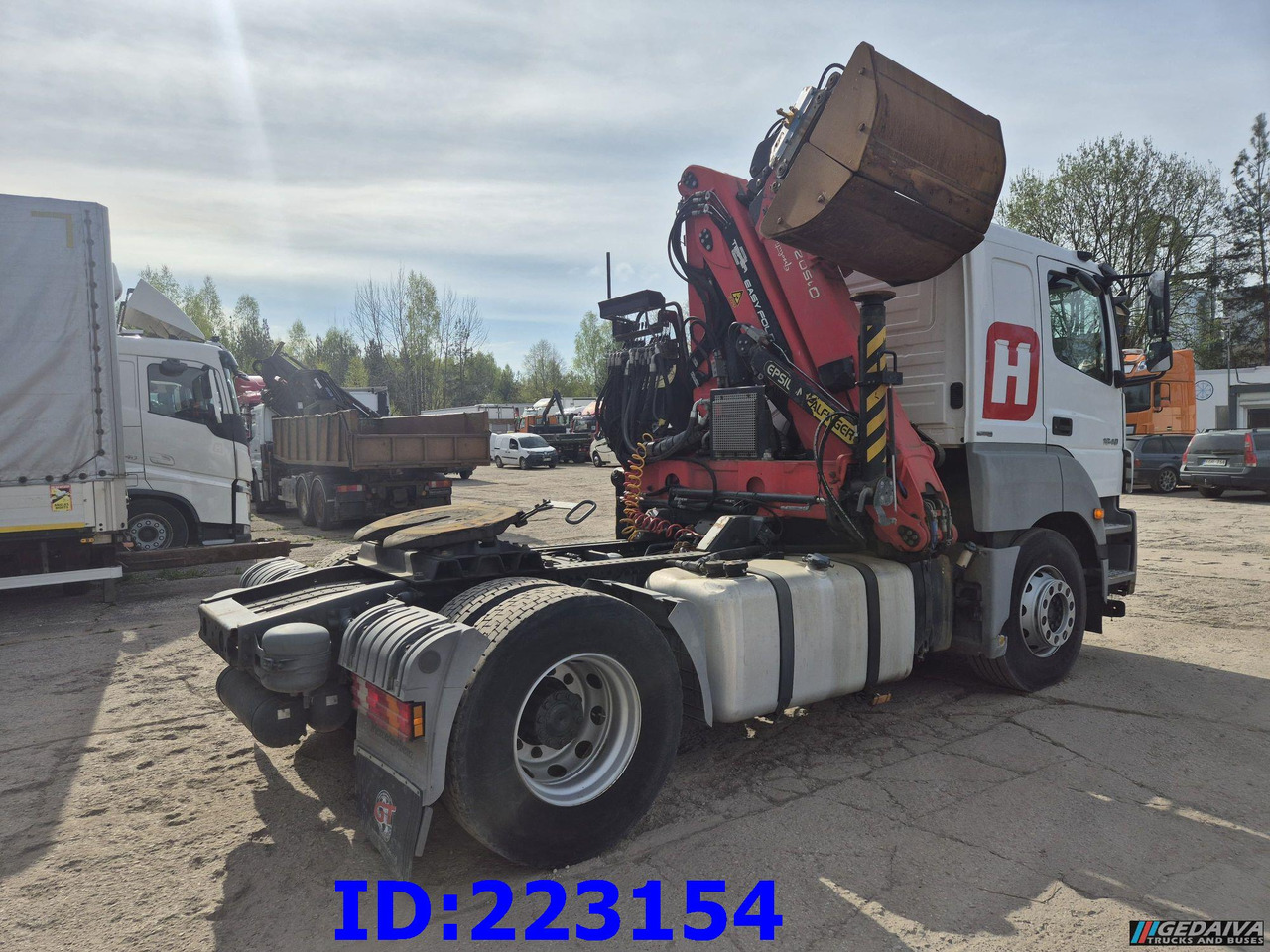 MERCEDES-BENZ Axor 1840 + Crane Epsilon Palfinger PZR601GA - Nyergesvontató: 5 kép. MERCEDES-BENZ Axor 1840 + Crane Epsilon Palfinger PZR601GA - Nyergesvontató: 5 kép.