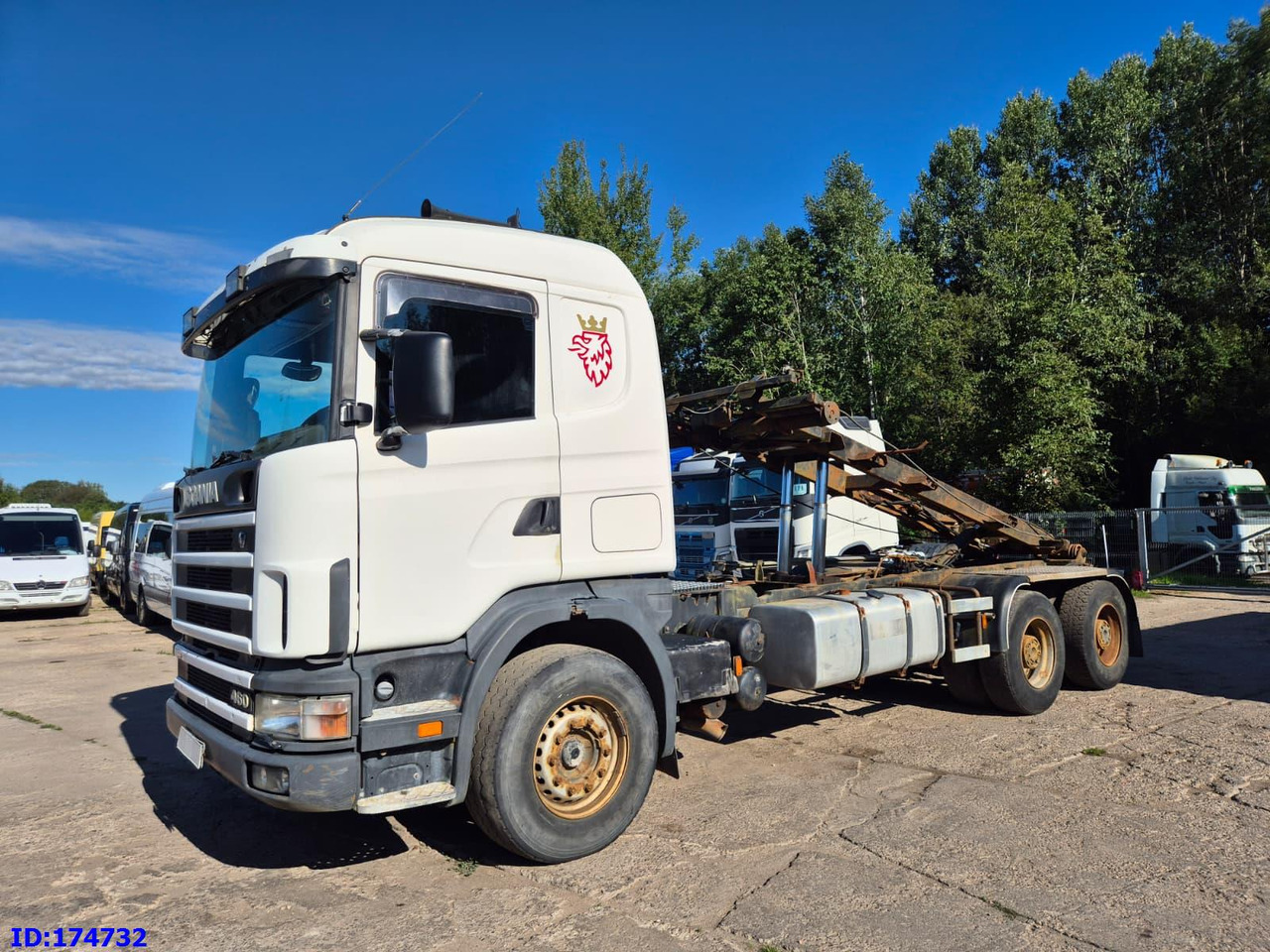 SCANIA 144 - 6x4 - Full Steel - Big Axles - 3 Pedals - Billenőplatós teherautó: 1 kép. SCANIA 144 - 6x4 - Full Steel - Big Axles - 3 Pedals - Billenőplatós teherautó: 1 kép.