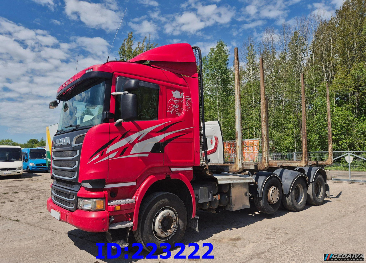 SCANIA R620 - 8x4 - Steering axle - Rönkszállító teherautó: 1 kép. SCANIA R620 - 8x4 - Steering axle - Rönkszállító teherautó: 1 kép.