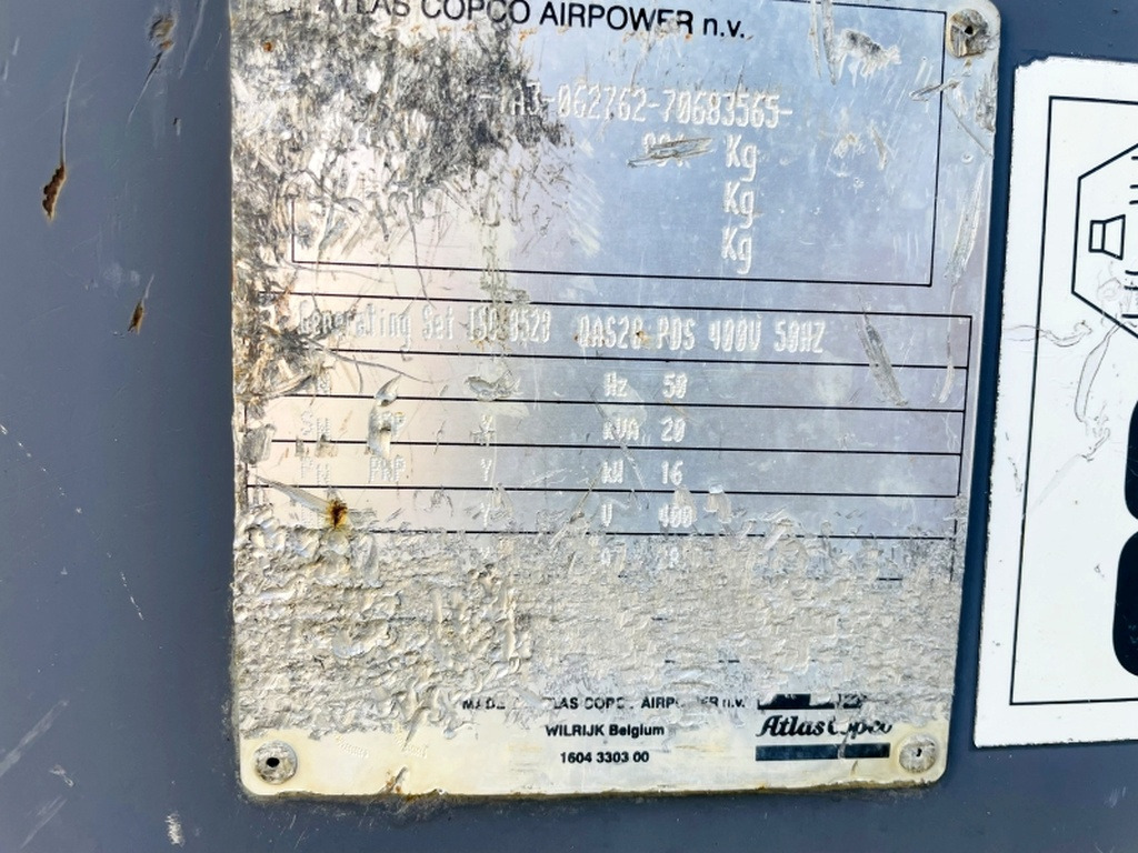 Atlas Copco QAS20 PDS (3916) - Áramfejlesztő: 3 kép. Atlas Copco QAS20 PDS (3916) - Áramfejlesztő: 3 kép.