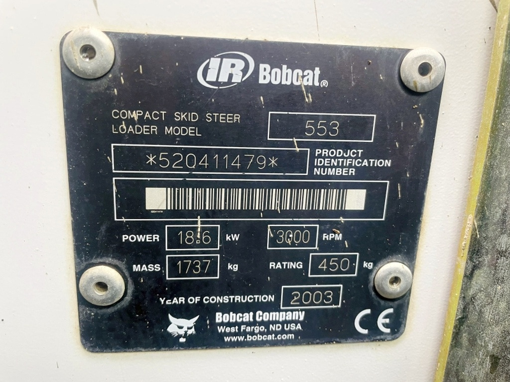 Bobcat 553 (3998) - Mini homlokrakodó: 4 kép. Bobcat 553 (3998) - Mini homlokrakodó: 4 kép.
