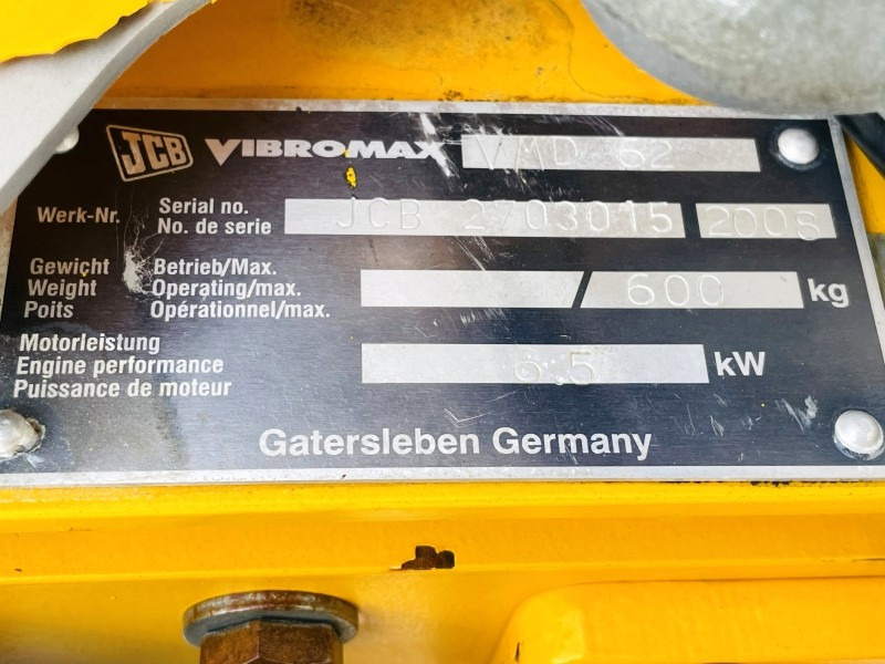 JCB Vibromax Duplex VMD 62 (1244) - Minihenger: 3 kép. JCB Vibromax Duplex VMD 62 (1244) - Minihenger: 3 kép.