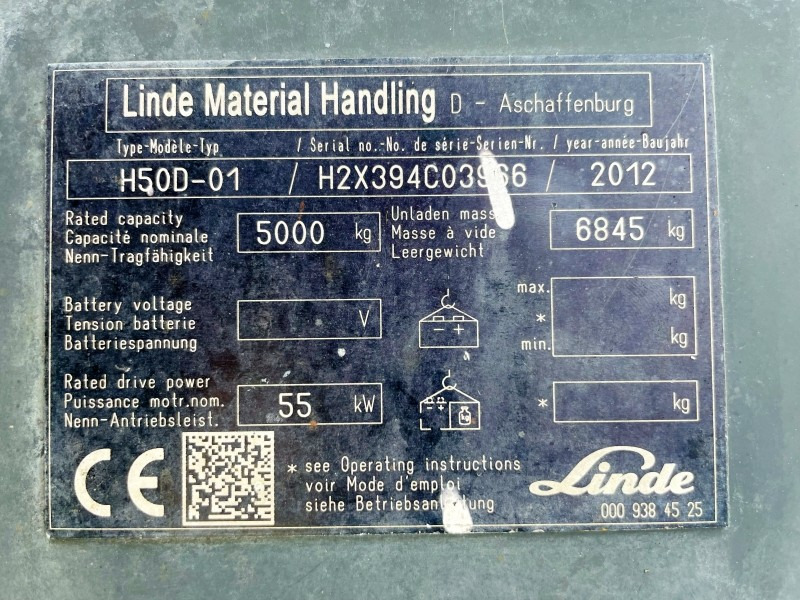 Linde H50D-1 (3649) - Dízel targonca: 4 kép. Linde H50D-1 (3649) - Dízel targonca: 4 kép.