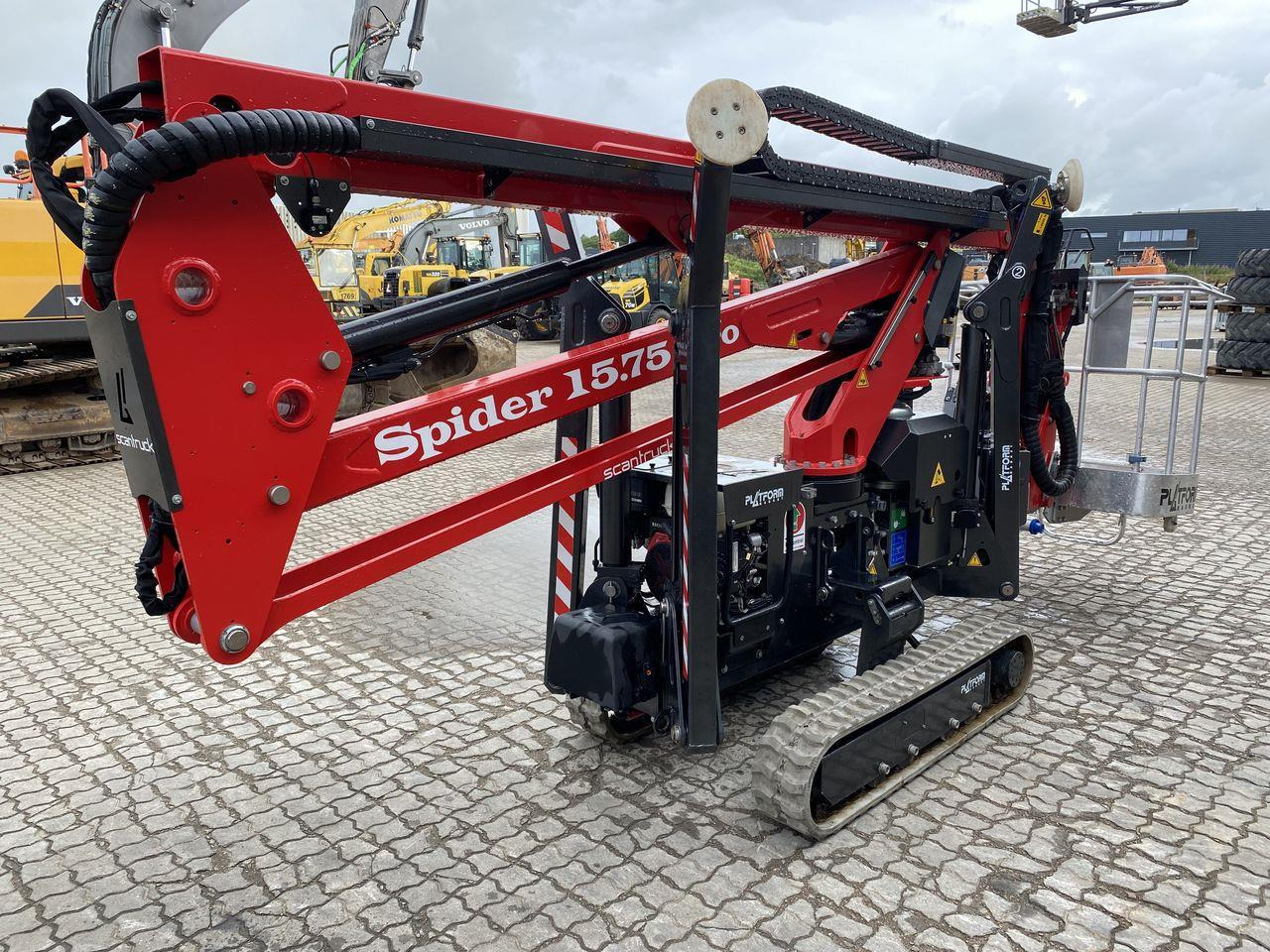 Platform Basket SPIDER 15.75 STD - Gumilánctalpas személyemelő: 4 kép. Platform Basket SPIDER 15.75 STD - Gumilánctalpas személyemelő: 4 kép.