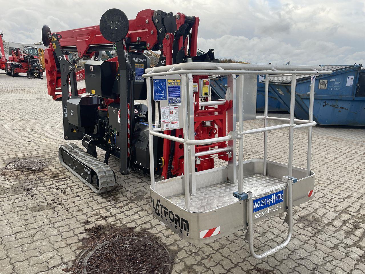 Platform Basket Spider 18.95 E - Lithium - Gumilánctalpas személyemelő: 5 kép. Platform Basket Spider 18.95 E - Lithium - Gumilánctalpas személyemelő: 5 kép.