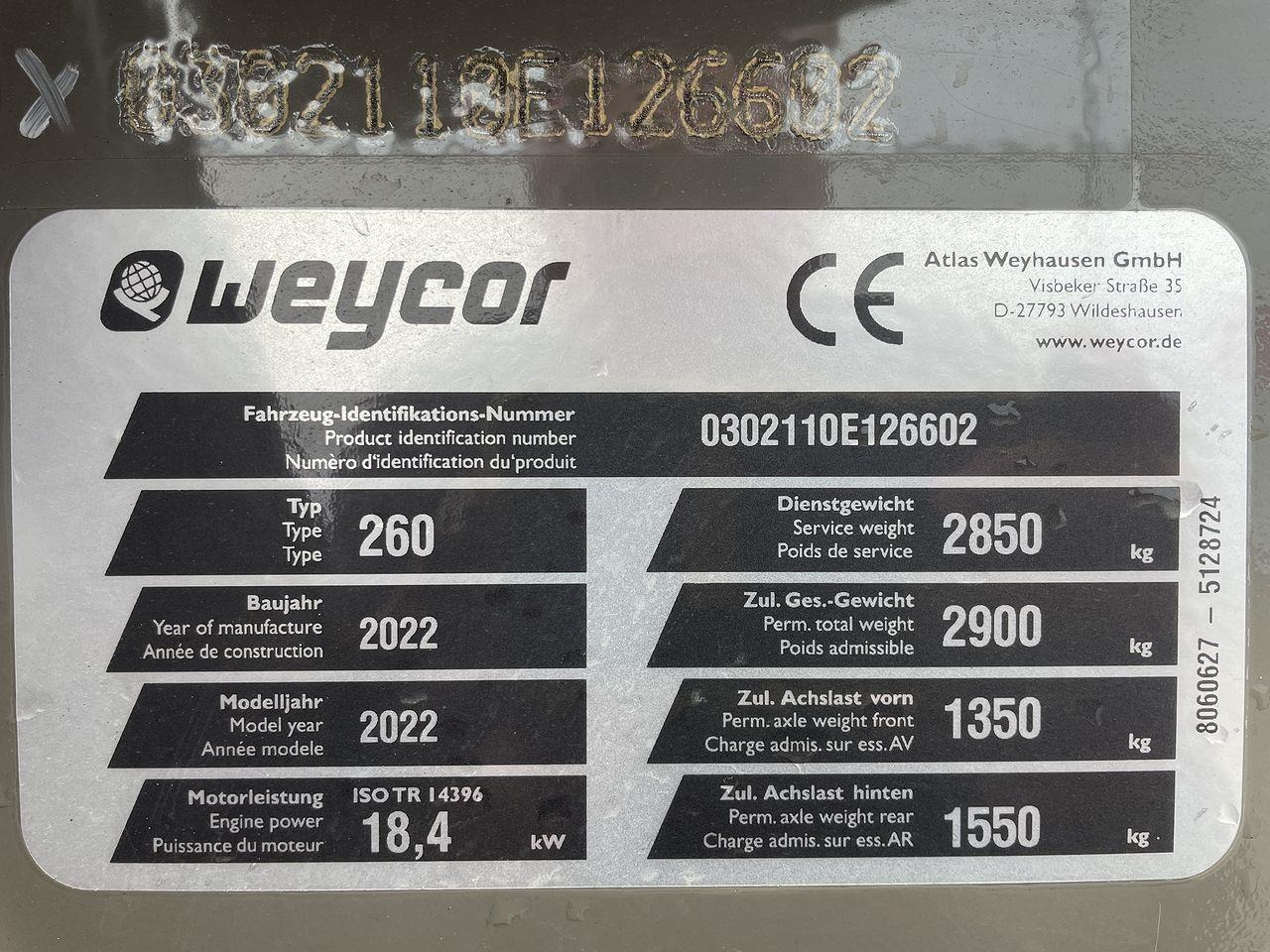 Úthenger Weycor AW260: 9 kép.