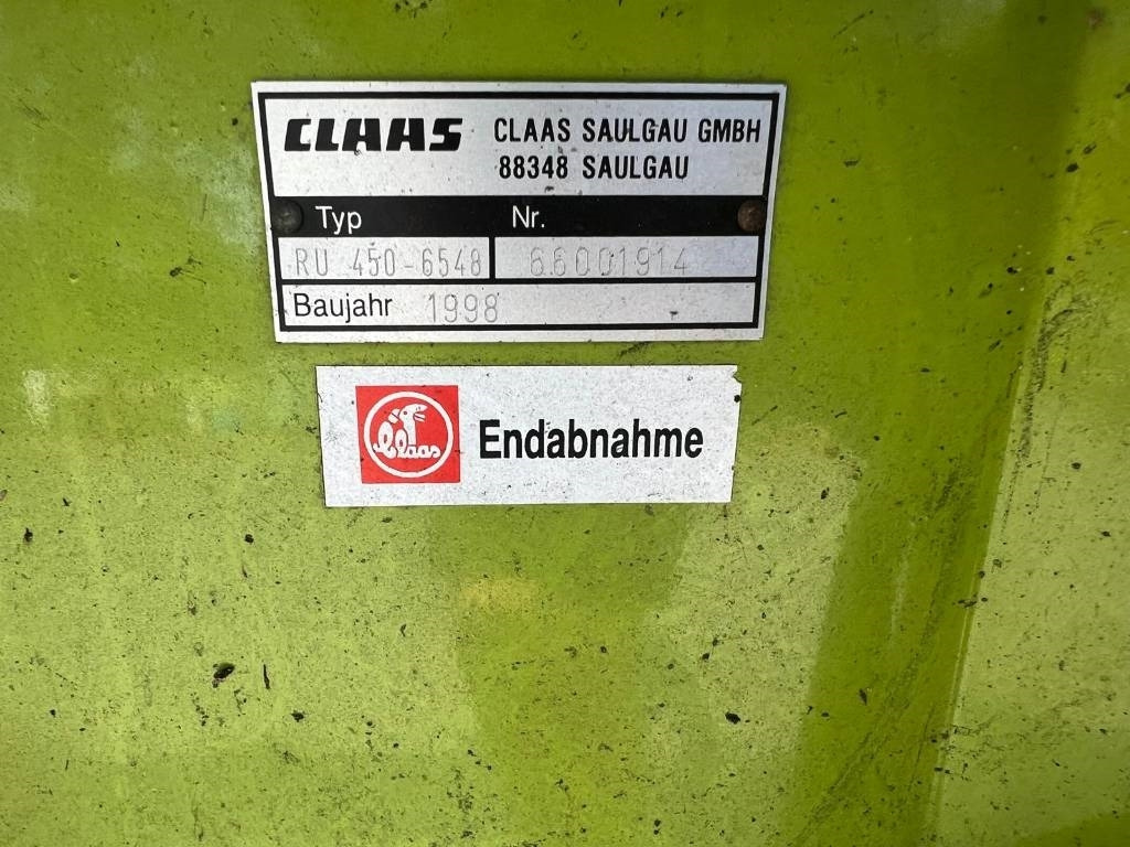 Önjáró szecskázógép Claas RU 450: 13 kép.