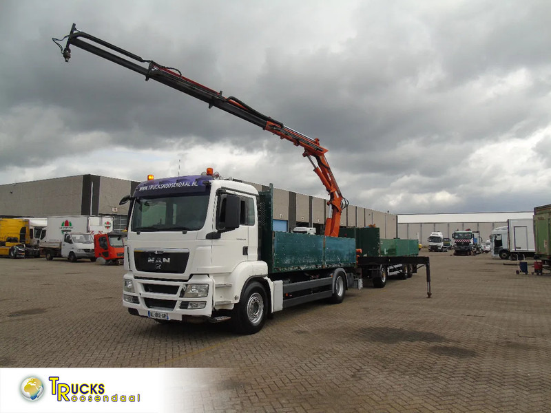 MAN TGS 18.440 + ATLAS 165 + EURO 5 + TRAILER 3 AXLE + REMOTE - Darus autó: 1 kép. MAN TGS 18.440 + ATLAS 165 + EURO 5 + TRAILER 3 AXLE + REMOTE - Darus autó: 1 kép.