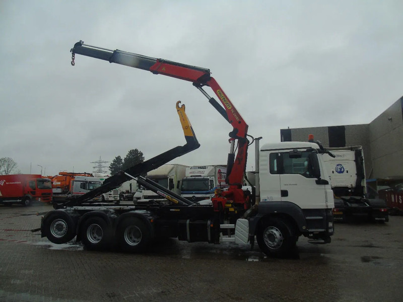 MAN TGS 35.440 + PALFINGER 24500 + 8X4 + EURO 5 + REMOTE - Horgos rakodó teherautó, Darus autó: 4 kép. MAN TGS 35.440 + PALFINGER 24500 + 8X4 + EURO 5 + REMOTE - Horgos rakodó teherautó, Darus autó: 4 kép.