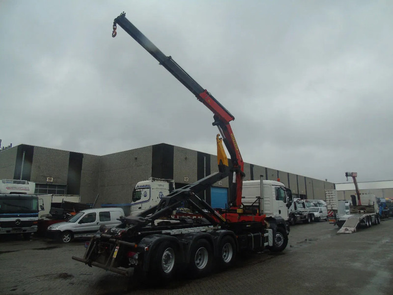 Horgos rakodó teherautó, Darus autó MAN TGS 35.440 + PALFINGER 24500 + 8X4 + EURO 5 + REMOTE: 6 kép.