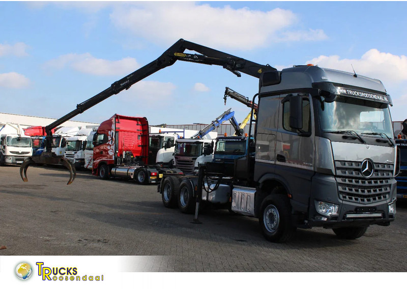 Mercedes-Benz Arocs 2858 + PALFINGER S260Z96 (2022) + 6X4 - Darus autó: 1 kép. Mercedes-Benz Arocs 2858 + PALFINGER S260Z96 (2022) + 6X4 - Darus autó: 1 kép.
