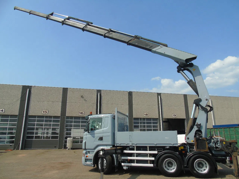 Scania R reserved 420 + PALFINGER 72002 + 7 EXTENTIONS + 6X4 + REMOTE - Darus autó: 2 kép. Scania R reserved 420 + PALFINGER 72002 + 7 EXTENTIONS + 6X4 + REMOTE - Darus autó: 2 kép.