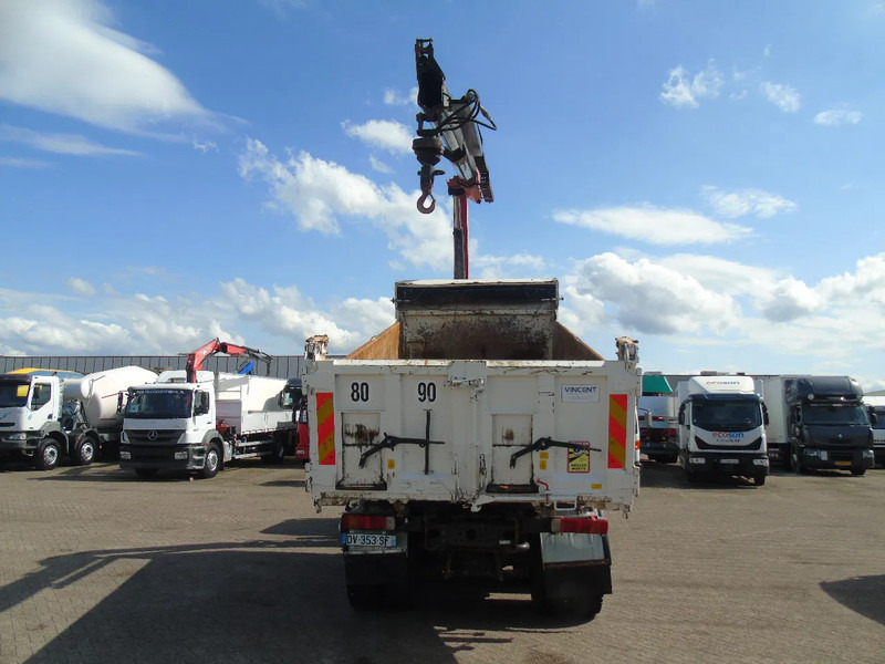 Scania T114-380 + 3SIDE TIPPER + PALFINGER PK155 + 6X4 + MANUAL + SPRING - Darus autó: 3 kép. Scania T114-380 + 3SIDE TIPPER + PALFINGER PK155 + 6X4 + MANUAL + SPRING - Darus autó: 3 kép.